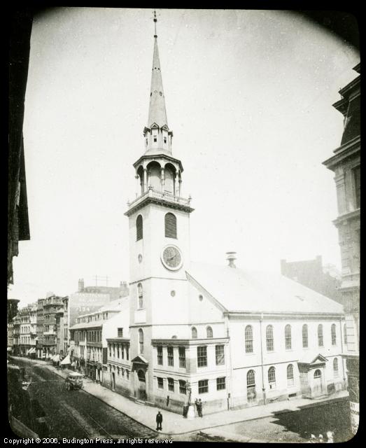 Old South Church the corner of Wash and Milk St.